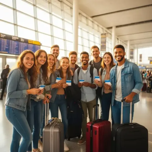 Travellers with approved visas